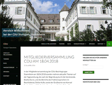 Tablet Screenshot of cdu-stammheim.de